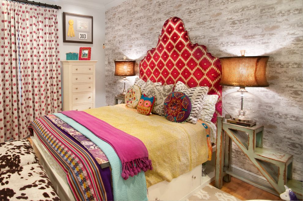 Billows Electric for a Eclectic Bedroom with a Girls Room and Turtle Trail Residence by A.clore Interiors