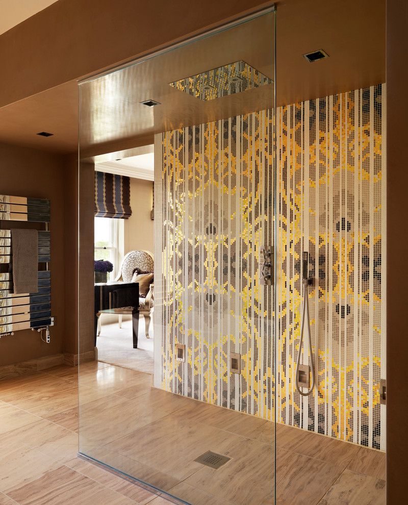 Bisazza for a Contemporary Bathroom with a Family Home and Country House en Suite Bathroom by Oliver Burns