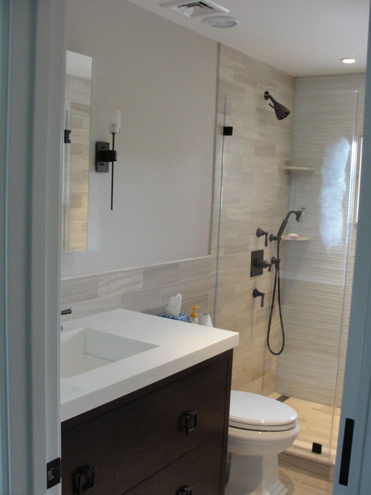 Blackman Plumbing for a Transitional Bathroom with a Vanity and Traditional Hamptons with a Twist by Blackman Plumbing Supply