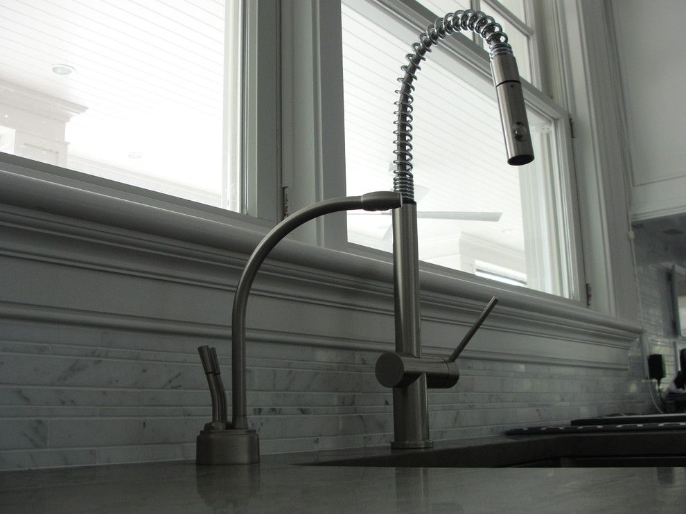 Blackman Plumbing Supply for a Transitional Kitchen with a Stainless Steel Faucet and Traditional Hamptons with a Twist by Blackman Plumbing Supply
