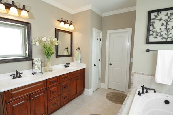 Bleeker Beige for a Traditional Bathroom with a Vanity and Collection by Viscusi Builders Ltd.