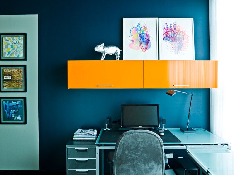 Bo Concept for a Contemporary Home Office with a Contemporary and My Houzz: A Chicago Auto Shop Revs Up to a Cool Home by Cynthia Lynn Photography