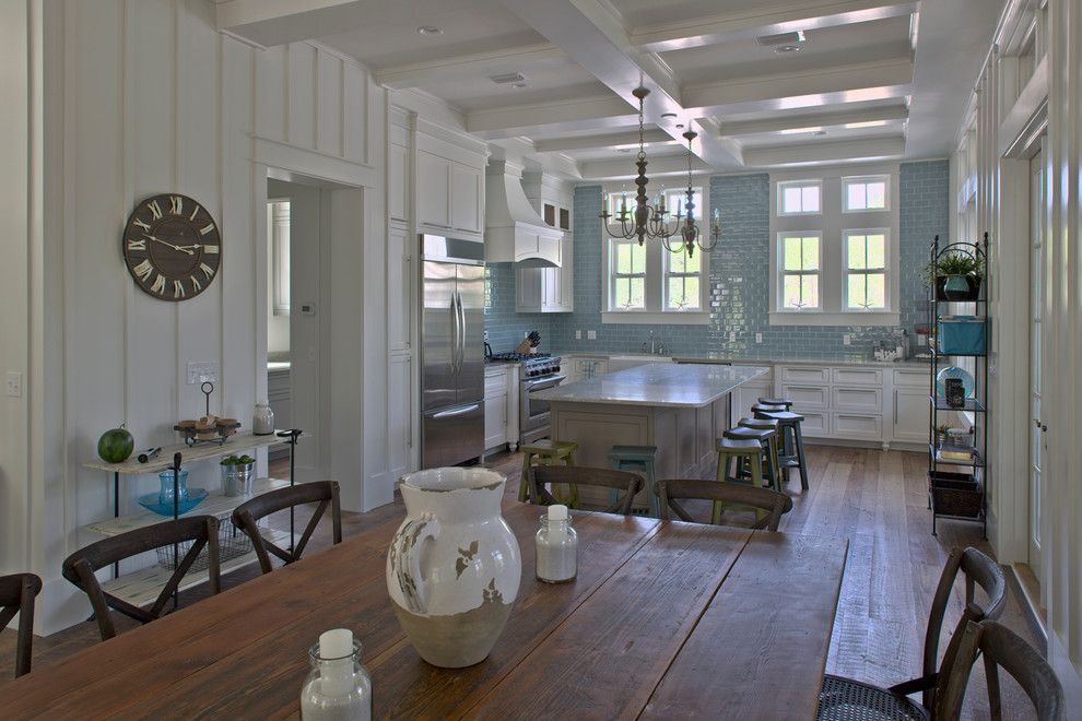 Board and Batten for a Traditional Kitchen with a Kitchen Island and Klein Residence by Geoff Chick & Associates