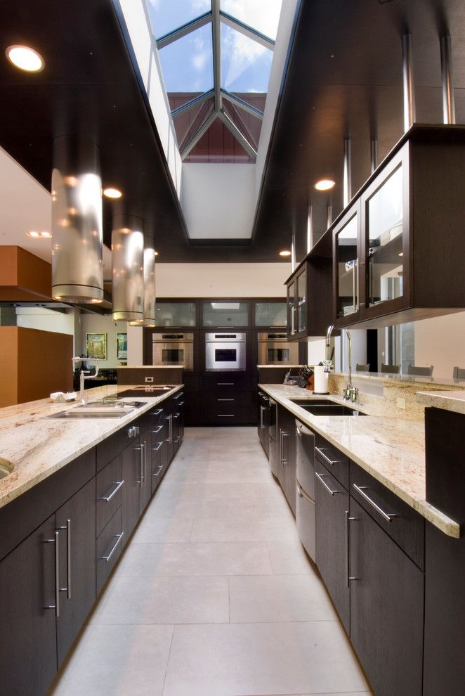 Bob Wallace Appliance for a Contemporary Kitchen with a Recessed Lights and Somrak Kitchens by Somrak Kitchens, Inc