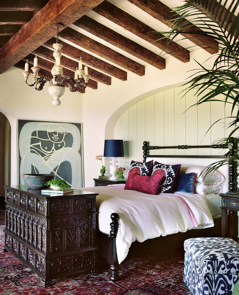 Bohemian Bedroom for a Mediterranean Bedroom with a Exposed Beams and Farmhouse by Pal + Smith