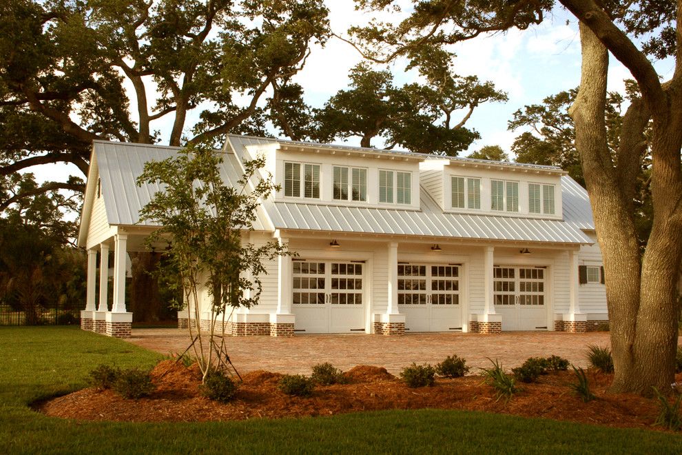 Boral Brick for a Traditional Garage with a Wall Lighting and Rj Elder Design by Rj Elder Design