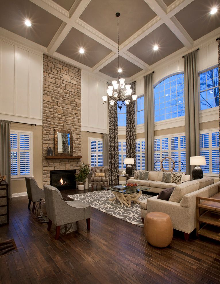 Boston Points of Interest for a Traditional Living Room with a Stone Wall and Estates at Cohasset Elkton by Mary Cook