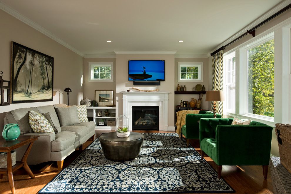 Boyd Lighting for a Traditional Family Room with a Belmonte and 2013 Showcase of Homes by Belmonte Builders