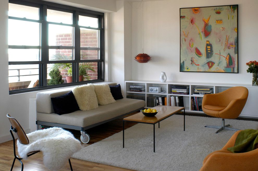 Broadway Carpets for a Modern Living Room with a Art Deco and East Broadway Residence by Ronnette Riley Architect