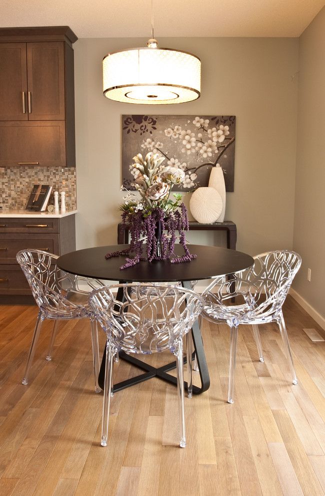 Brownstone Furniture for a Transitional Dining Room with a Light Gray Walls and Landmark Homes by Red Deer Carpet One