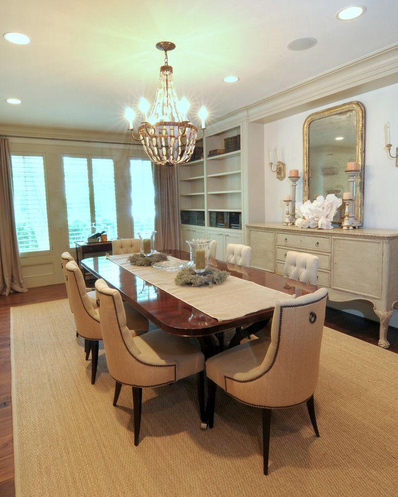 Bufftech for a Traditional Dining Room with a Upholstered Dining Chair and Dining Room by Greymark Construction Company