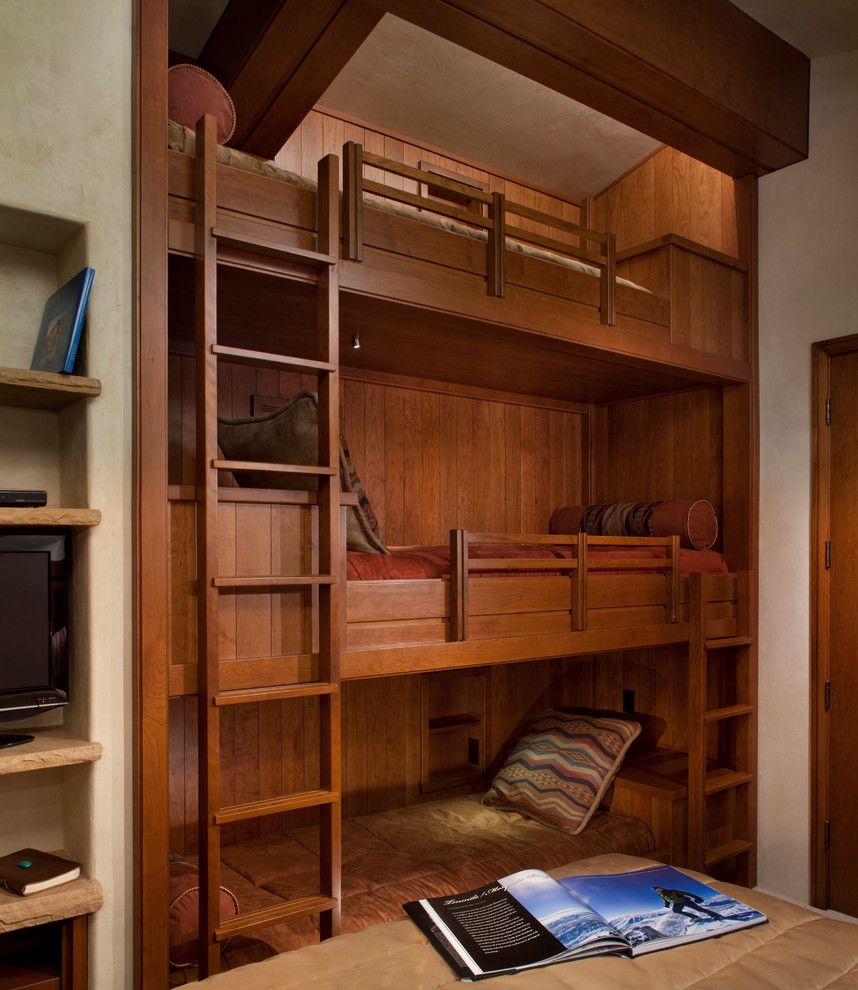 Built in Bunk Beds for a Contemporary Bedroom with a Bunk Beds and Top of the Village by Manchester Architects, Inc.