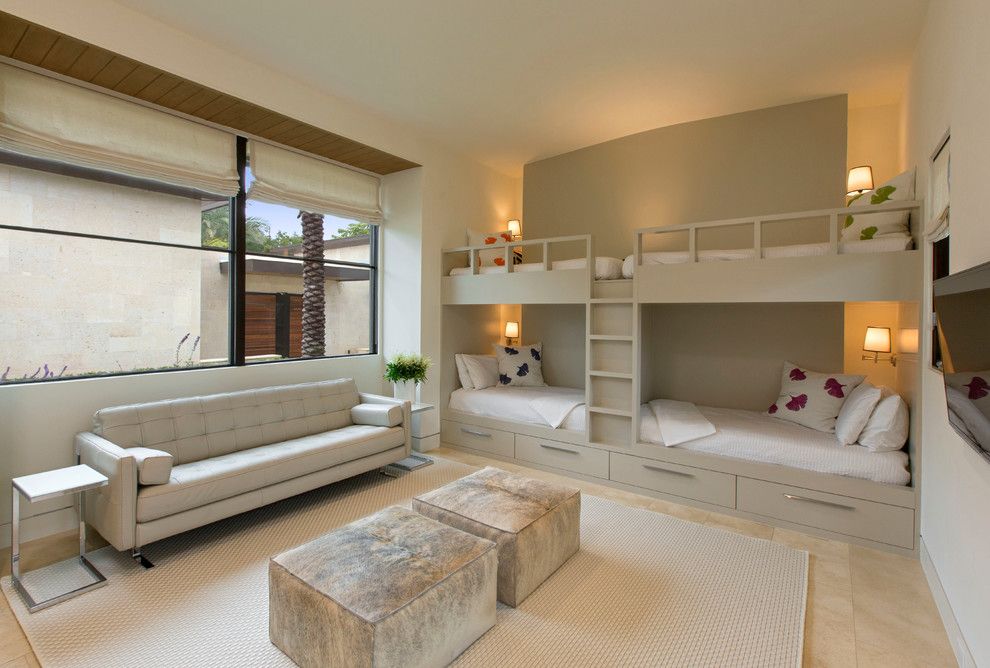 Built in Bunk Beds for a Contemporary Kids with a Pool and Lake Austin Estate by Chas Architects
