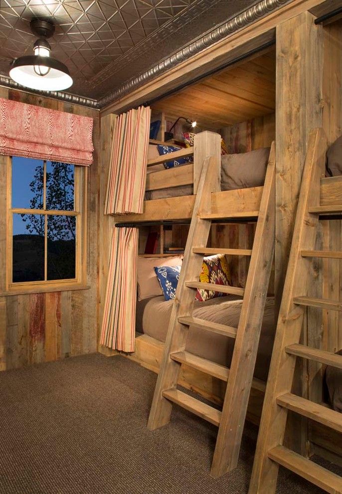 Built in Bunk Beds for a Rustic Kids with a Built in Bunk Beds and Rustic Kids by Beckbuilds.com