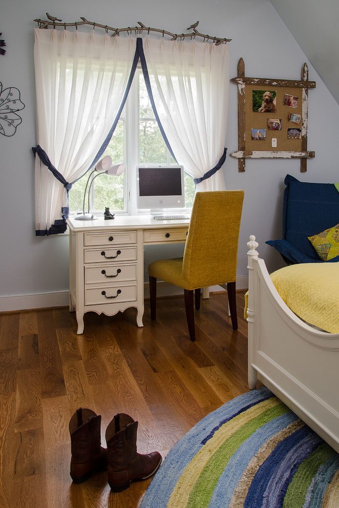 Bulliten for a Traditional Kids with a Trundle Bed and Girl's Room with a View by Kathy Corbet Interiors