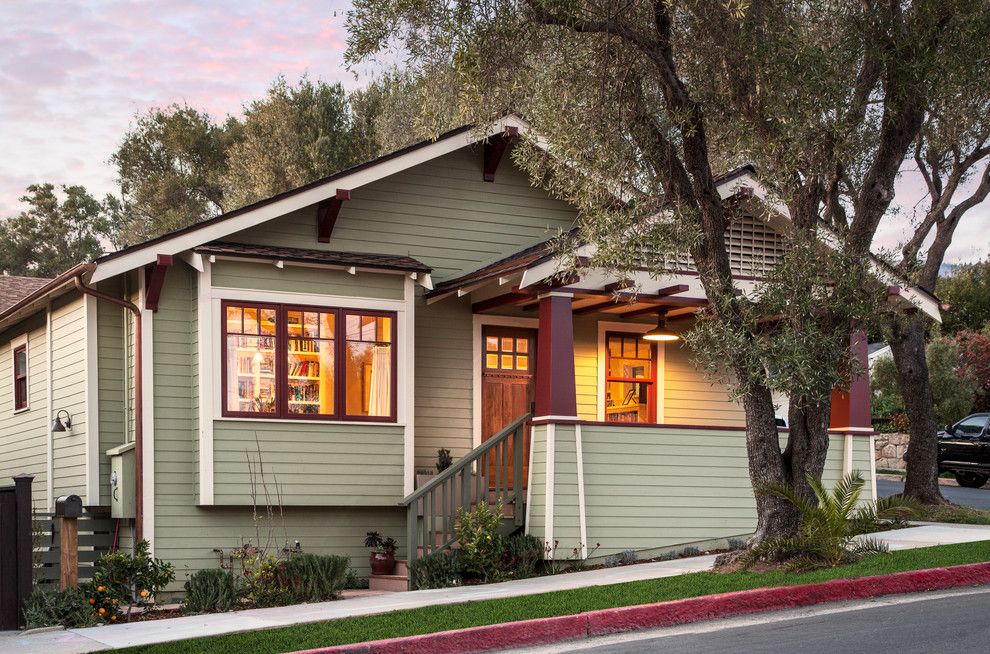 Bungalow5 for a Craftsman Exterior with a Wood Columns and Craftsman Bungalow Remodel by Allen Construction