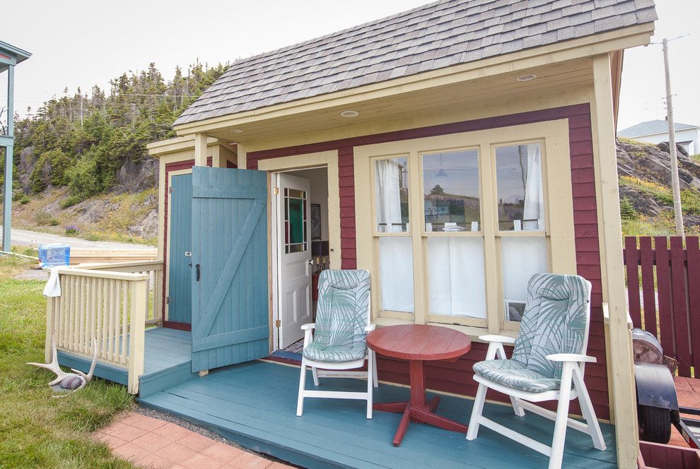 Bunkie for a Beach Style Exterior with a Guest House and Small Space Living in Outport Community, Port Rexton by Becki Peckham