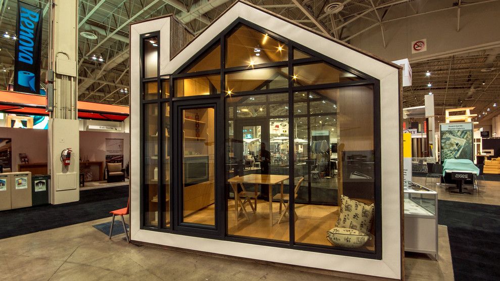 Bunkie for a Modern Exterior with a Small Space and the Bunkie by Bldg Workshop