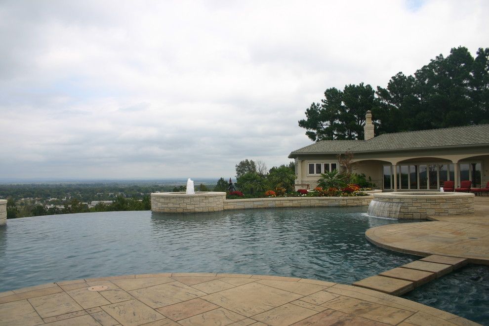 Burton Pools for a  Pool with a  and Gunite From Burton Pools by Burton Pools and Spas