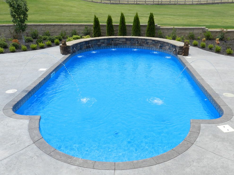 Burton Pools for a  Pool with a  and Vinyl Lined Pools From Burton Pools by Burton Pools and Spas