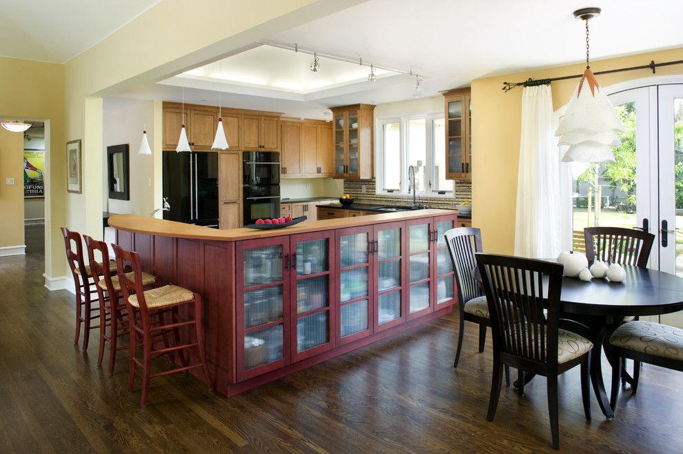 Cabico Cabinets for a Transitional Kitchen with a Pendant Lighting and Amy Alper, Aia by Amy A. Alper, Architect