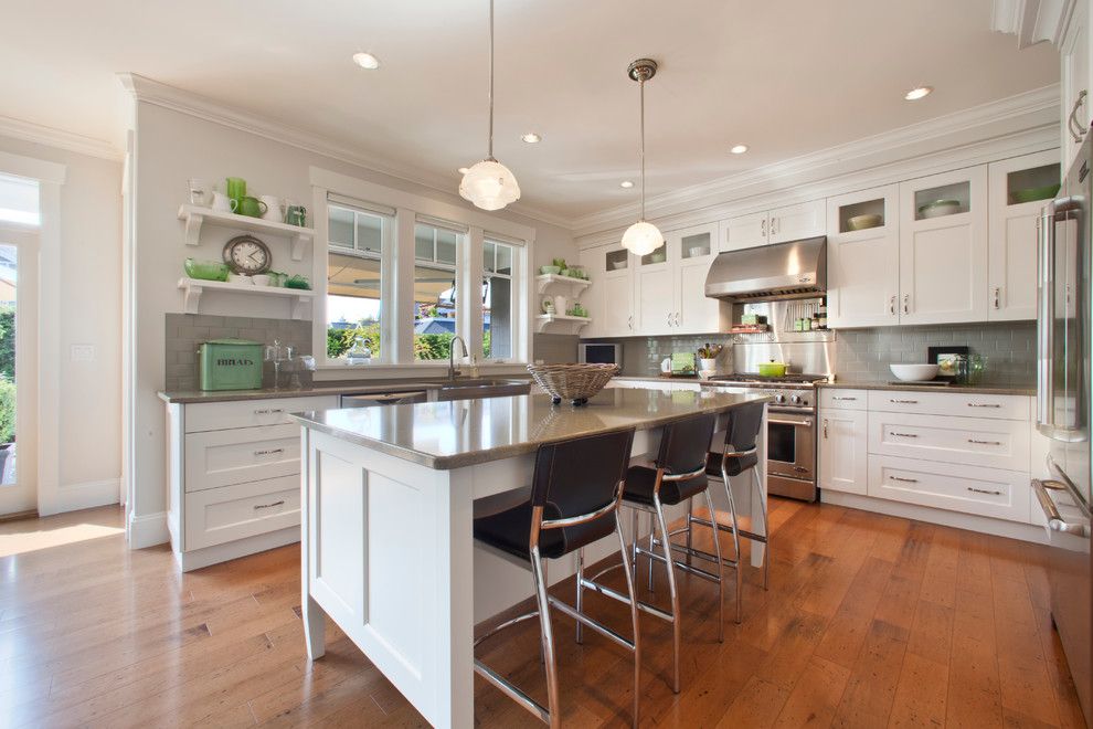 Cambria Countertops for a Traditional Kitchen with a Cambria Quartz Countertops and Qualicum Beach Residence by Richardson Homes Ltd