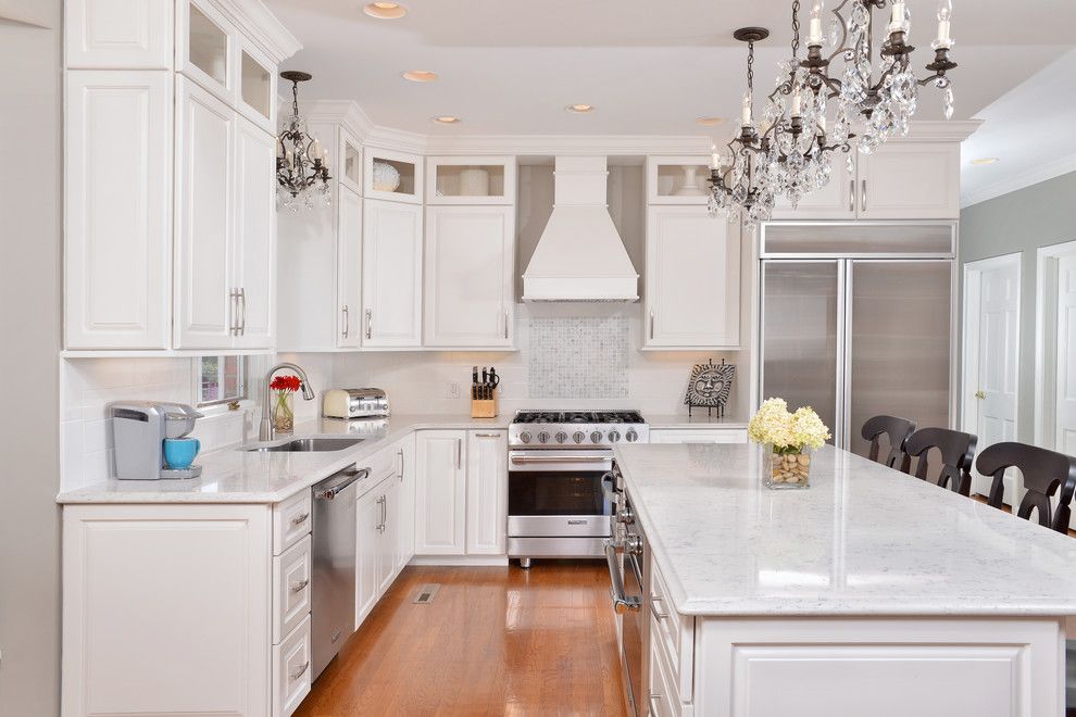 Cambria Countertops for a Traditional Kitchen with a Moen and Aaa Hudson Kitchen by Artistic Renovations of Ohio Llc