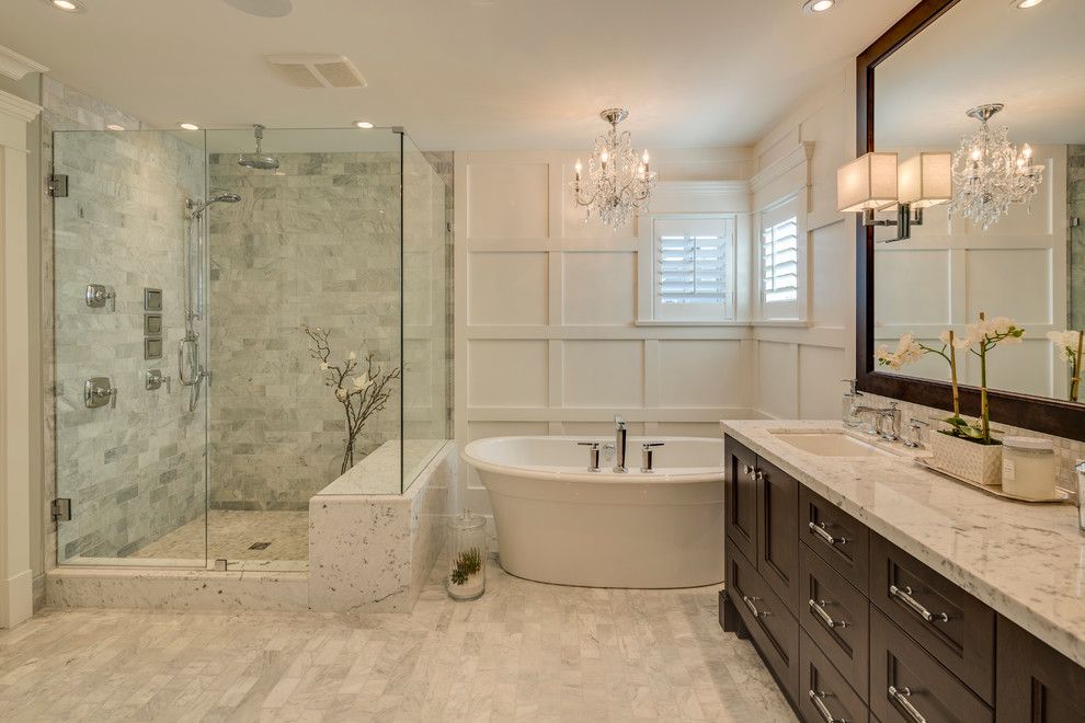 Canby Builders Supply for a Traditional Bathroom with a Two Sinks and New West Classic by Clay Construction Inc.