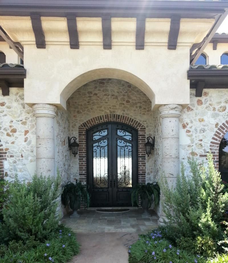 Cantera Stone for a  Exterior with a Columns and Columns by Cantera Stone Design, Llc