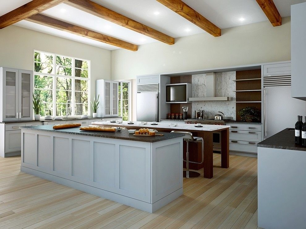 Canyon Creek Cabinets For A Eclectic Kitchen With A Frameless