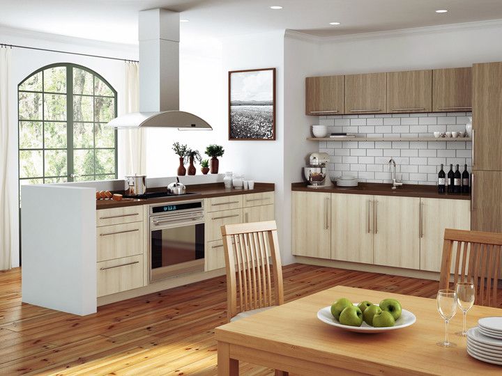 Canyon Creek Cabinets for a Contemporary Kitchen with a Millennia and Canyon Creek Millennia   Corson in Thermo Structured Surface (Tss)   Frameless by Canyon Creek Cabinet Company