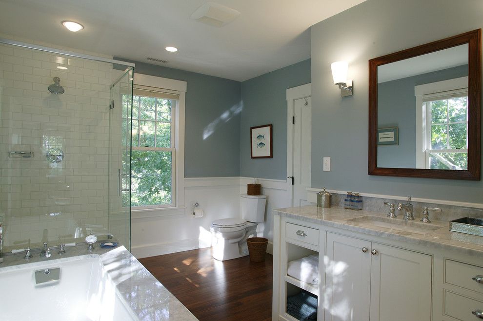 Cape Cod Lumber for a Traditional Bathroom with a Soaking Tub and Cape Cod Renovation   Master Bath by Frank Shirley Architects