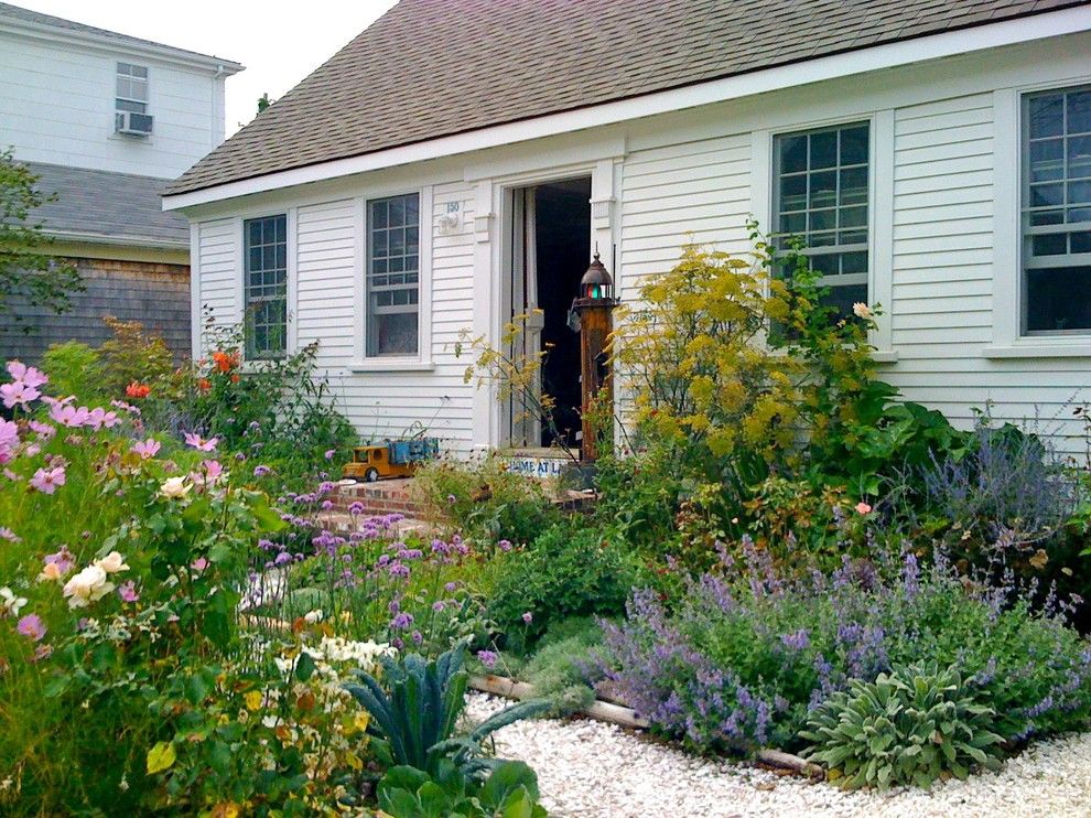 Cape Cod Lumber for a Traditional Landscape with a Overgrown and Provincetown Cottage by Becky Harris