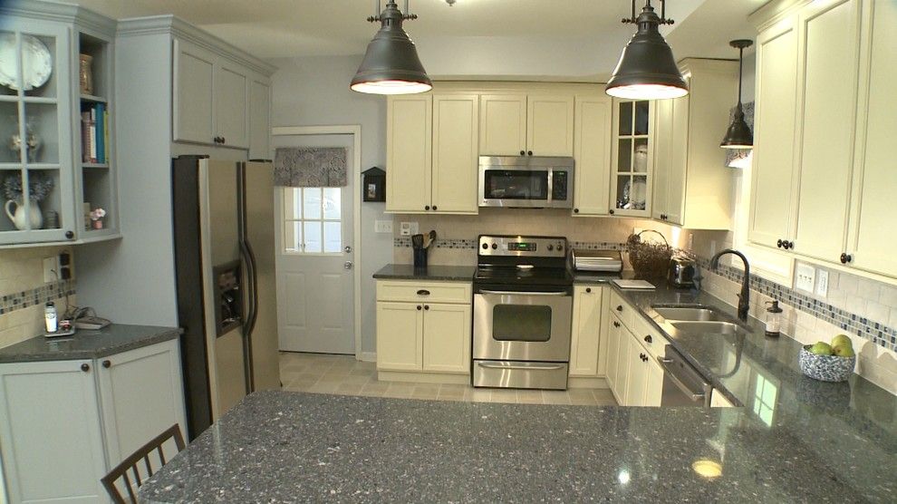 Cape Cod Lumber for a Transitional Kitchen with a White Cabinets and Heather B by Curtis Lumber Ballston Spa