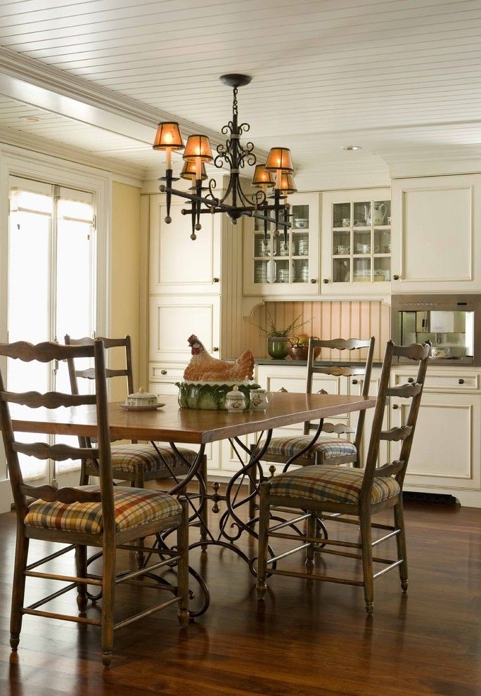 Carlisle Flooring for a Traditional Kitchen with a Beadboard and Chestnut Street Kitchen by Venegas and Company