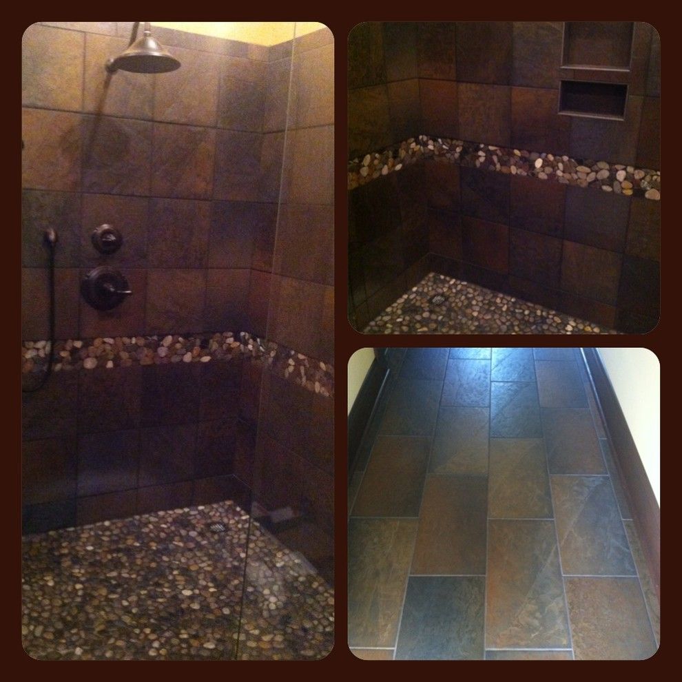 Carpet Weavers for a Traditional Bathroom with a Backsplash and Residential by Carpet Weaver's