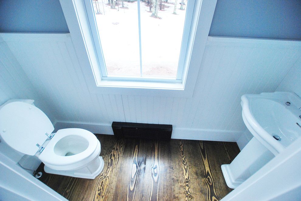 Catskill Farms for a Traditional Powder Room with a Ulster County and Bathrooms by Charles Petersheim, Builder