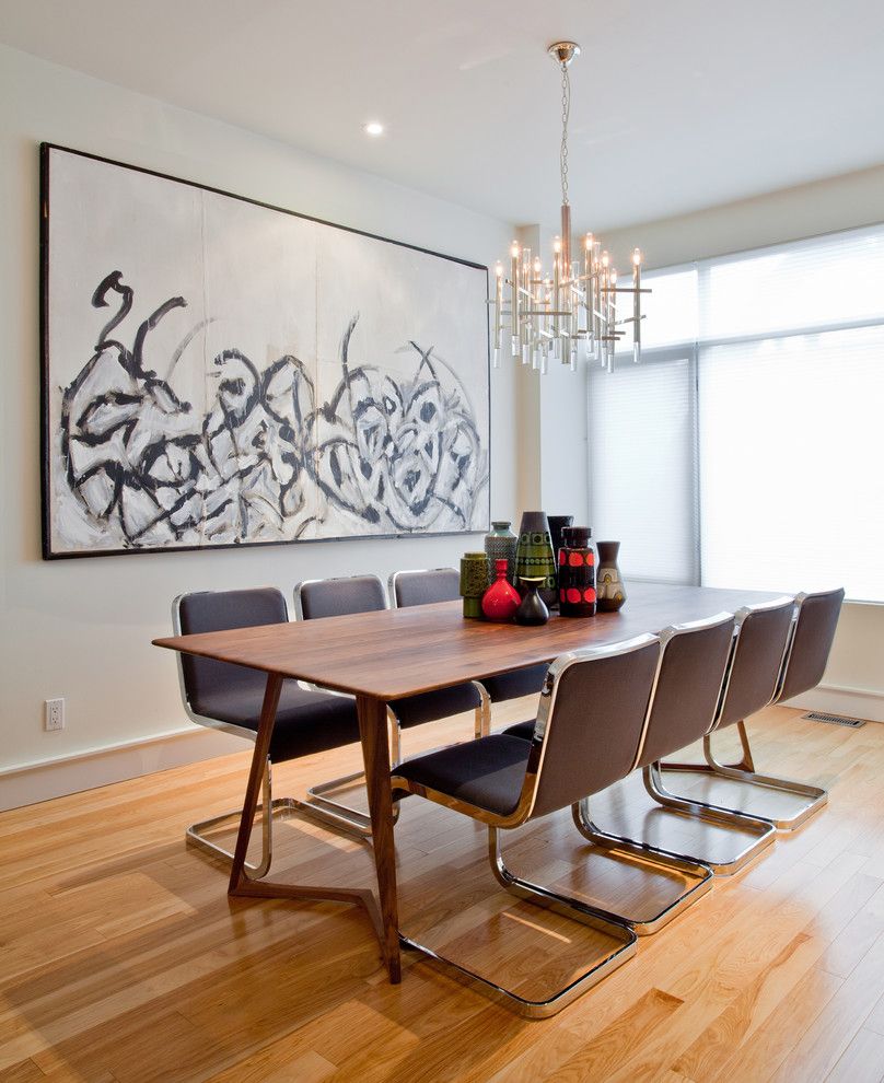 Cb2 Locations for a Contemporary Dining Room with a Eating Area and Dining Room by Shirley Meisels