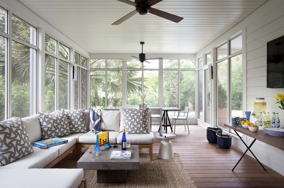 Cb2 Locations for a Traditional Porch with a Floor to Ceiling Windows and Pemberton Addition/renovation by Tim Cuppett Architects