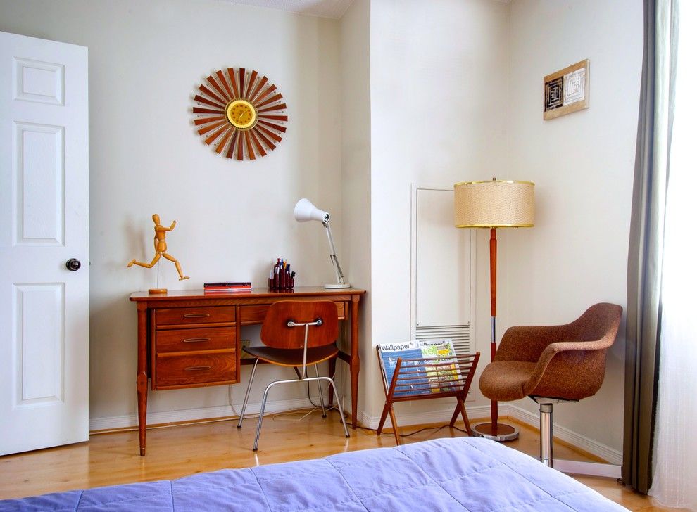 Cdx Plywood for a Midcentury Home Office with a Mid Century and St. Lawrence Market Mid Century by Andrew Snow Photography