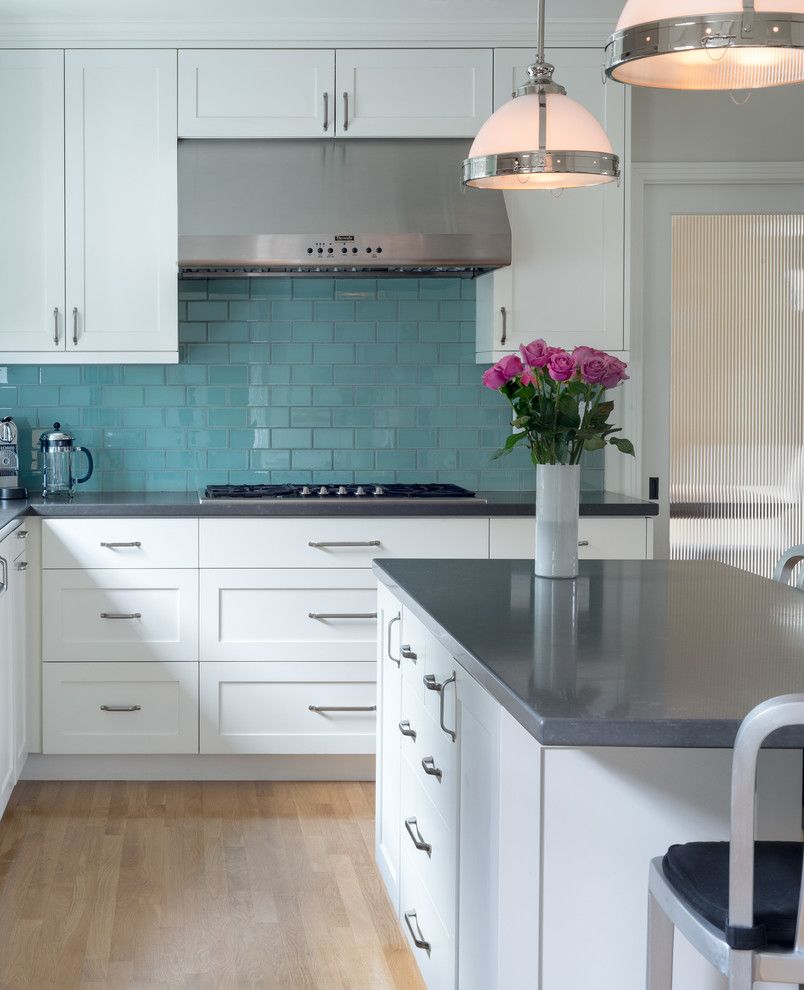 Ceasarstone for a Transitional Kitchen with a Industrial Pendants and Wellworth Avenue by Metson Urman Architecture