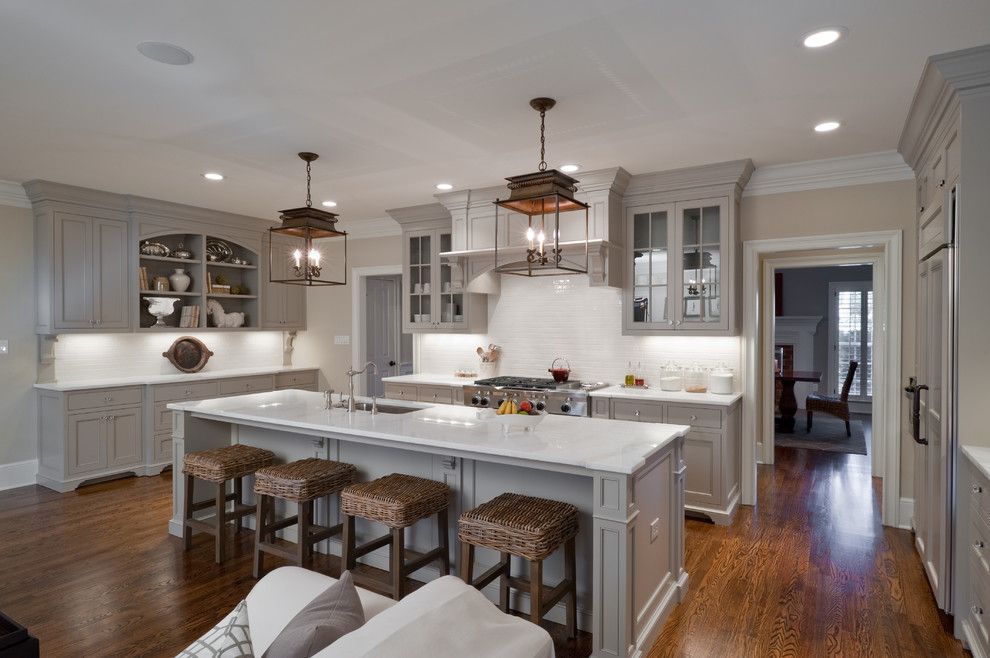 Ceaser Stone for a Traditional Kitchen with a Best and Full Home Remodel:  Fifty Shades of Gray by Andrew Roby General Contractors