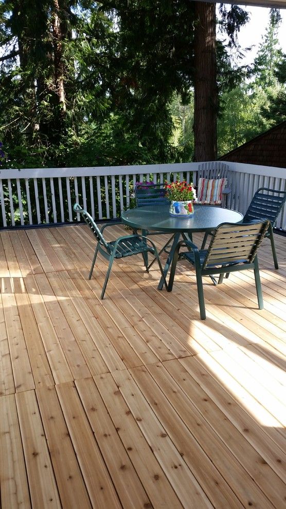 Cedar Creek Lumber for a Traditional Deck with a Western Red Cedar and Awesome Decks by Cedar Creek Lumber