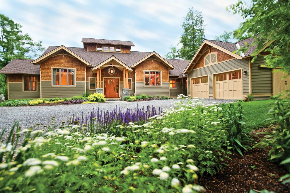 Cedar Creek Lumber for a Traditional Exterior with a Traditional and Kendrick: 2006 Saratoga Showcase of Homes by Phinney Design Group