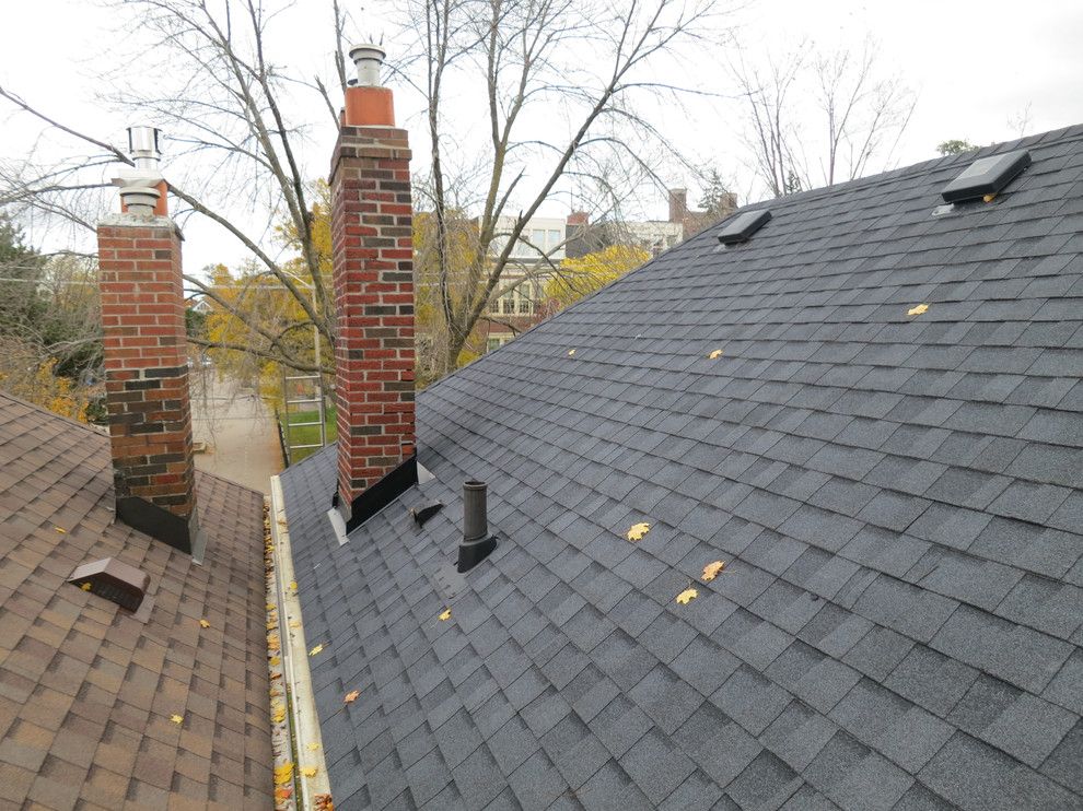 Certainteed Landmark for a  Spaces with a Asphalt Shingles and Asphalt Shingles Certainteed Landmark Moire Black Roof Installation by Torontoroofing.ca