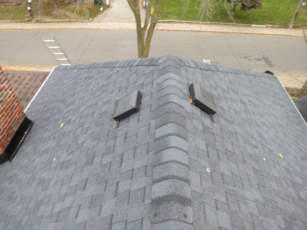 Certainteed Landmark for a  Spaces with a Roofing Toronto and Asphalt Shingles Certainteed Landmark Moire Black Roof Installation by Torontoroofing.ca