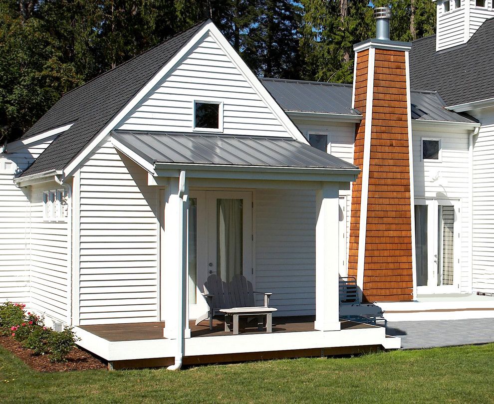 Certainteed Landmark Shingles for a Eclectic Porch with a Covered Porch and Waterside Porch Off Bedroom. by Dan Nelson, Designs Northwest Architects