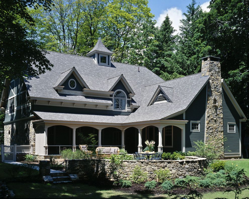 Certainteed Landmark Shingles for a Traditional Exterior with a Patio Furniture and Woodlawn Residence by Witt Construction