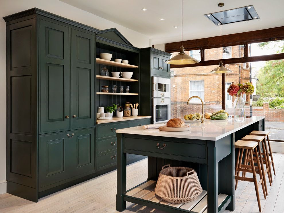 Chalk Paint Kitchen Cabinets for a Traditional Kitchen with a Traditional Kitchen and Teddy Edwards Brooklands by Teddy Edwards