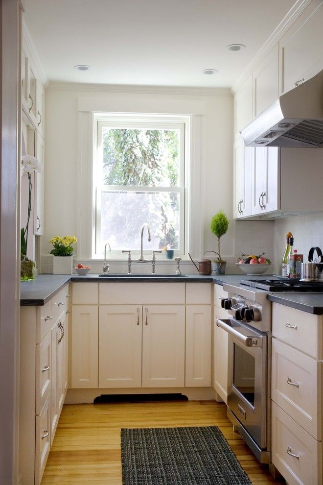 Chalk Paint Kitchen Cabinets for a Traditional Kitchen with a White Cabinets and Classic City Kitchen by Jeanne Finnerty Interior Design